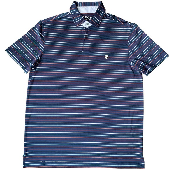 Izod Other - Izod Men's Multicolor Striped Golf Polo Shirt Size M
